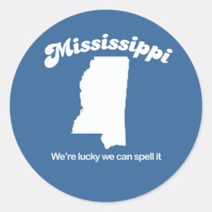 Sticker Rond Le Mississippi - orthographiez-le T-shirt