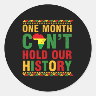 Sticker Rond Le mois de l'histoire des Noirs d'Afrique un mois