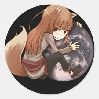 Sticker Rond Le Monde de Horo