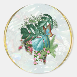 Sticker Rond Le monde de l'Imaginaire lunatique
