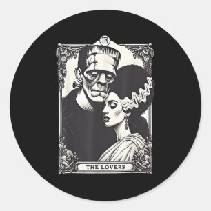 Sticker Rond Le Monster Frankenstein Et Marier Les Amateurs Tar