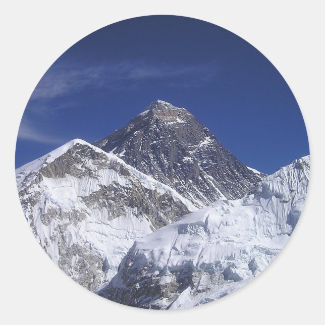 Sticker Rond Le mont Everest (Devant)