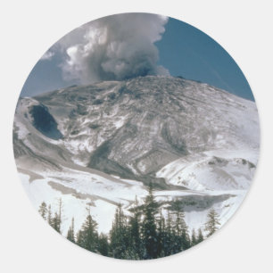 Sticker Rond Le Mont Saint Helens - Pré-Éruption