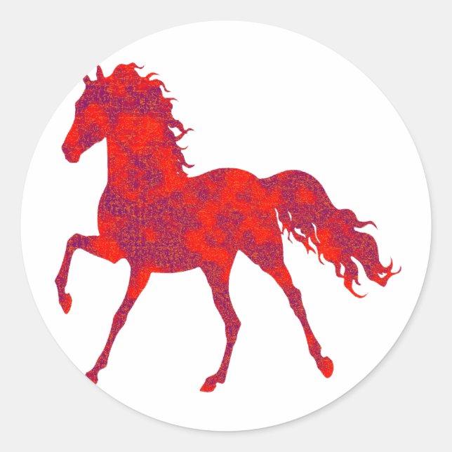 STICKER ROND LE MOUVEMENT DU CHEVAL (Devant)
