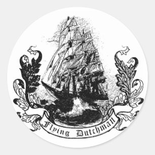 Sticker Rond Le Néerlandais de vol