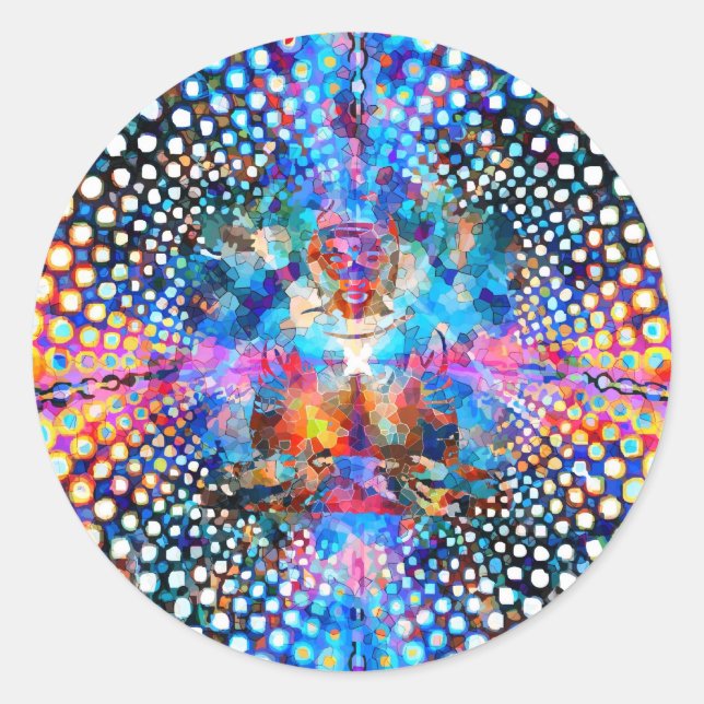 Sticker Rond Le Net d'Indra (Devant)