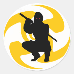STICKER ROND LE NINJA CREED