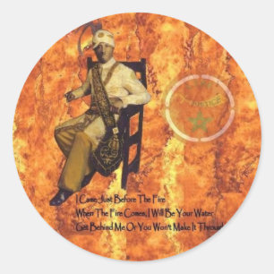 Sticker Rond Le noble a dessiné Ali