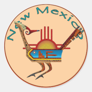 Sticker Rond Le Nouveau Mexique