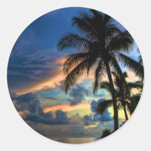 Sticker Rond Le paradis… est où vous êtes !