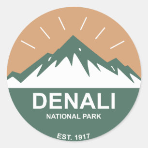 Sticker Rond Le Parc national de Denali