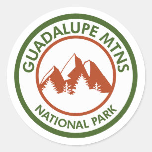 Sticker Rond Le Parc national des Monts Guadalupe