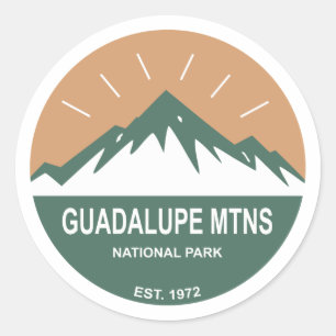 Sticker Rond Le Parc national des Monts Guadalupe
