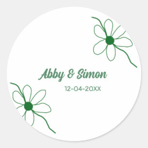 Sticker Rond Le parfait match ajoute la texture de la date du n