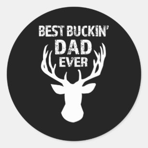 Sticker Rond Le Père Du Meilleur Buckin