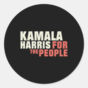 Sticker Rond Le Peuple Chemise Kamala Harris 2024 Élections ant