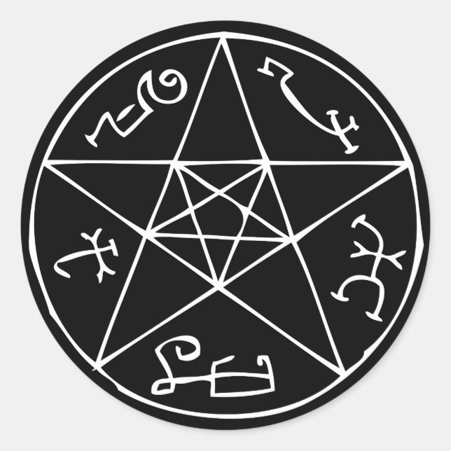 Sticker Rond Le piège du diable (Devant)