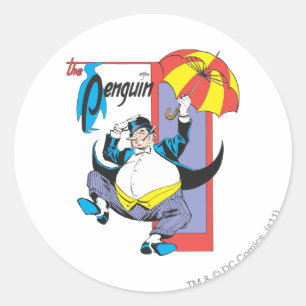 Sticker Rond Le pingouin 2