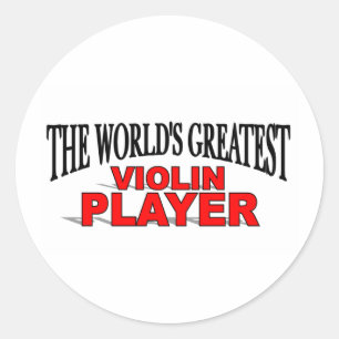 Sticker Rond Le plus grand violon du monde