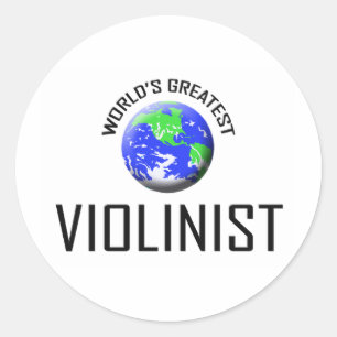 Sticker Rond Le plus grand violoniste du monde