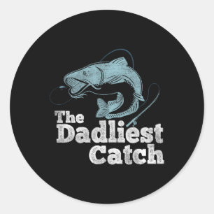Sticker Rond Le plus triste pêcheur de pêche
