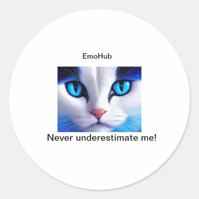 Sticker Rond Le pouvoir de toi. (Devant)
