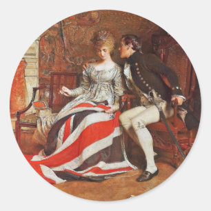 Sticker Rond Le premier Union Jack