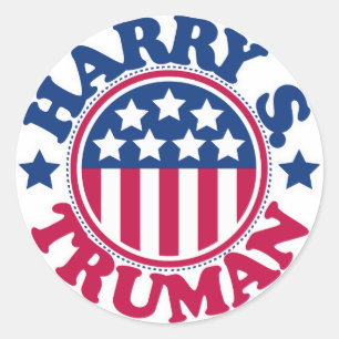 Sticker Rond Le président américain Harry S Truman