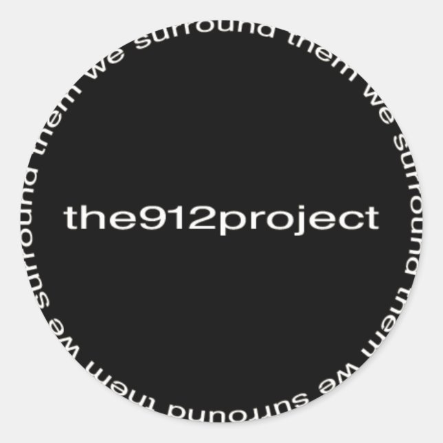 Sticker Rond le projet 912 (Devant)