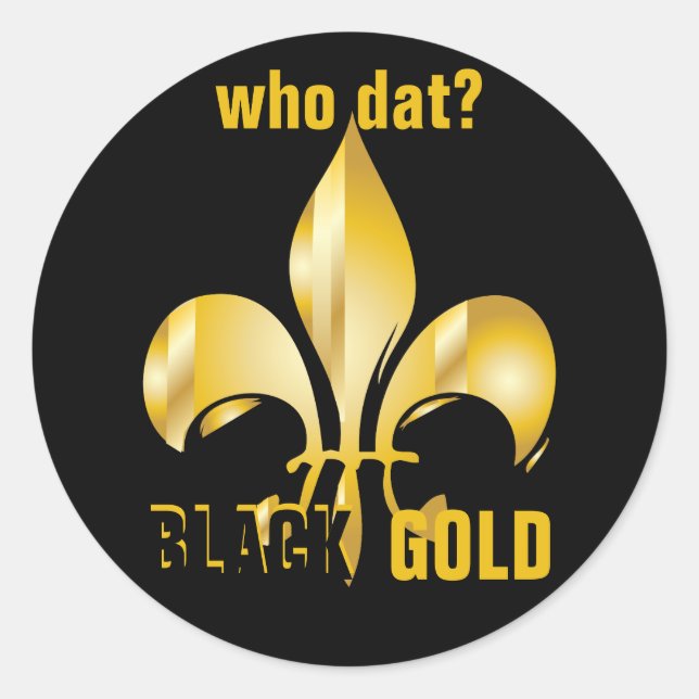Sticker Rond Le Pure Or Fleur de Lis (Devant)