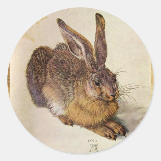 Sticker Rond LE RABBIT ( Jeune Lièvre ) (Devant)