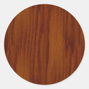 Sticker Rond Le regard de la texture chaude de grain en bois de