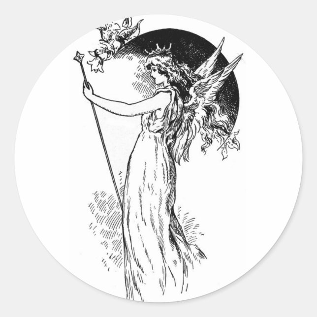 Sticker Rond Le rêve des nuits d'été (Devant)