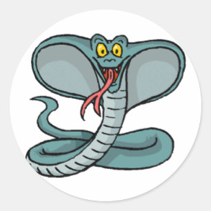 Sticker Rond Le Roi cobra
