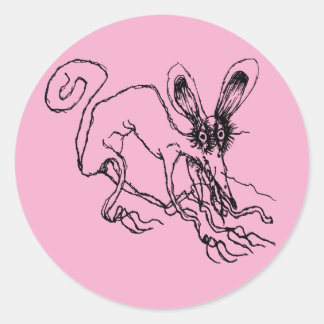 Sticker Rond le rose