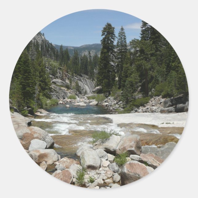 Sticker Rond Le ruisseau Illilouette dans le parc national Yose (Devant)
