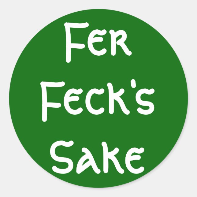 Sticker Rond Le saké de la majorité de maintenance (Devant)