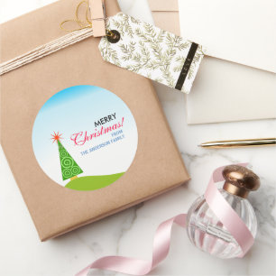 Sticker Rond Le Sapin