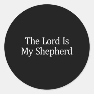 Sticker Rond Le Seigneur Est Mon Berger