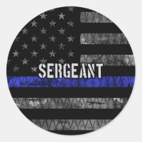Le sergent Thin Blue Line Distresse