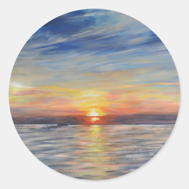 Sticker Rond Le Setting Sun (Devant)