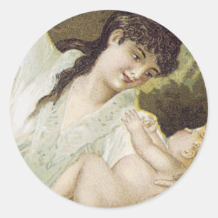 Sticker Rond Le sirop apaisant de Mme Winslow, pour les enfants