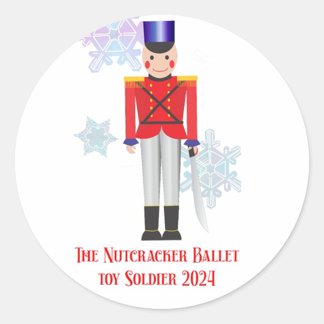 Sticker Rond Le soldat du jouet Nutcracker 2024 (Devant)