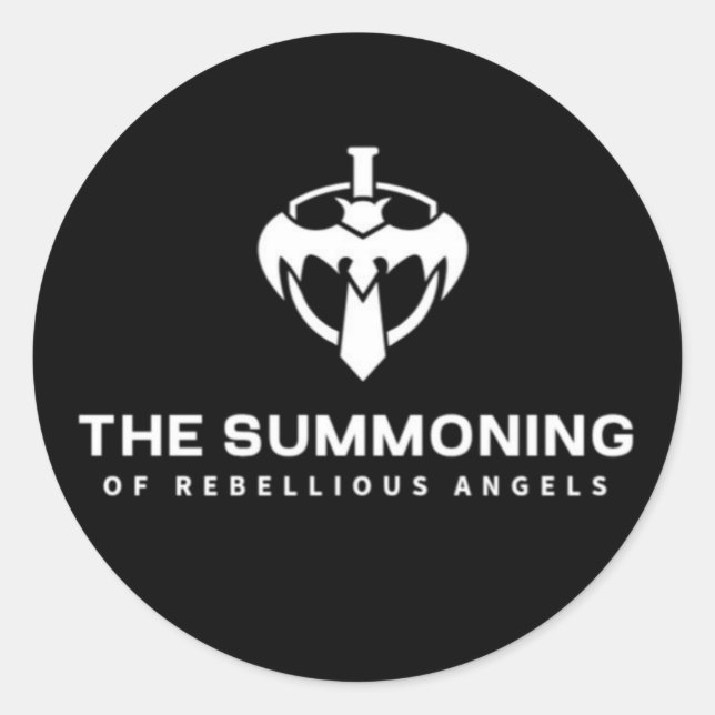 STICKER ROND LE SOMMAIRE DES ANGES REBELLES (Devant)