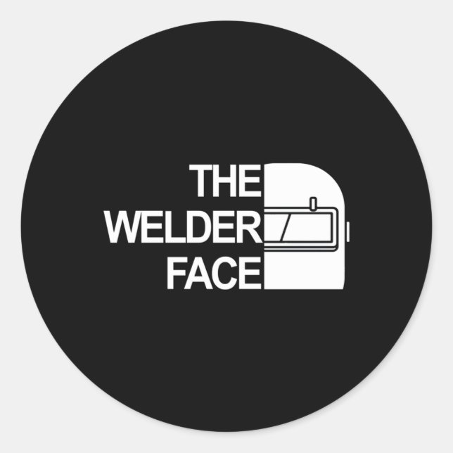 Sticker Rond Le Soudeur Visage Le Soudeur Visage (Devant)