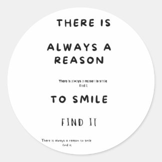 Sticker Rond le sourire est la clé