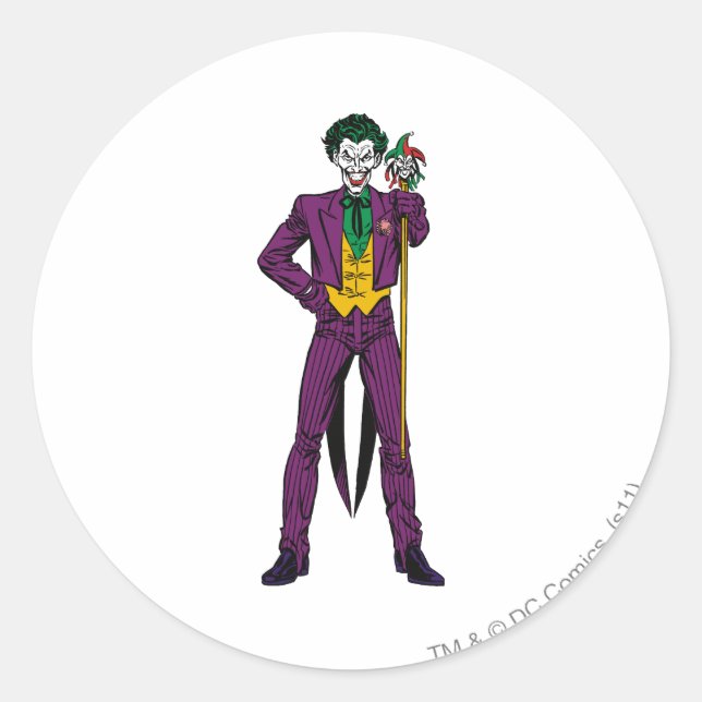 Sticker Rond Le stand classique de Joker (Devant)