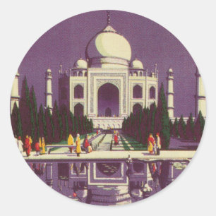 Sticker Rond Le Taj Mahal, Âgrâ