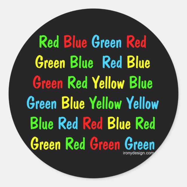 Sticker Rond Le test Stroupe (Devant)