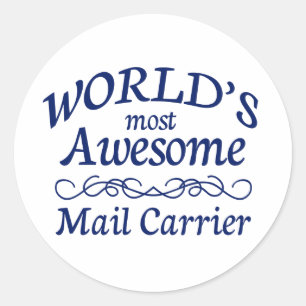 Sticker Rond Le transporteur de courrier le plus impressionnant